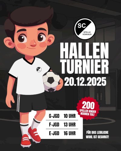 200 junge Talente beim internen Hallenturnier am Samstag in Spelle