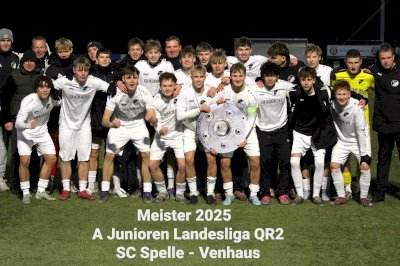 Duell der Meister: Speller U19 in der Relegation zur Niedersachsenliga gegen Edewecht