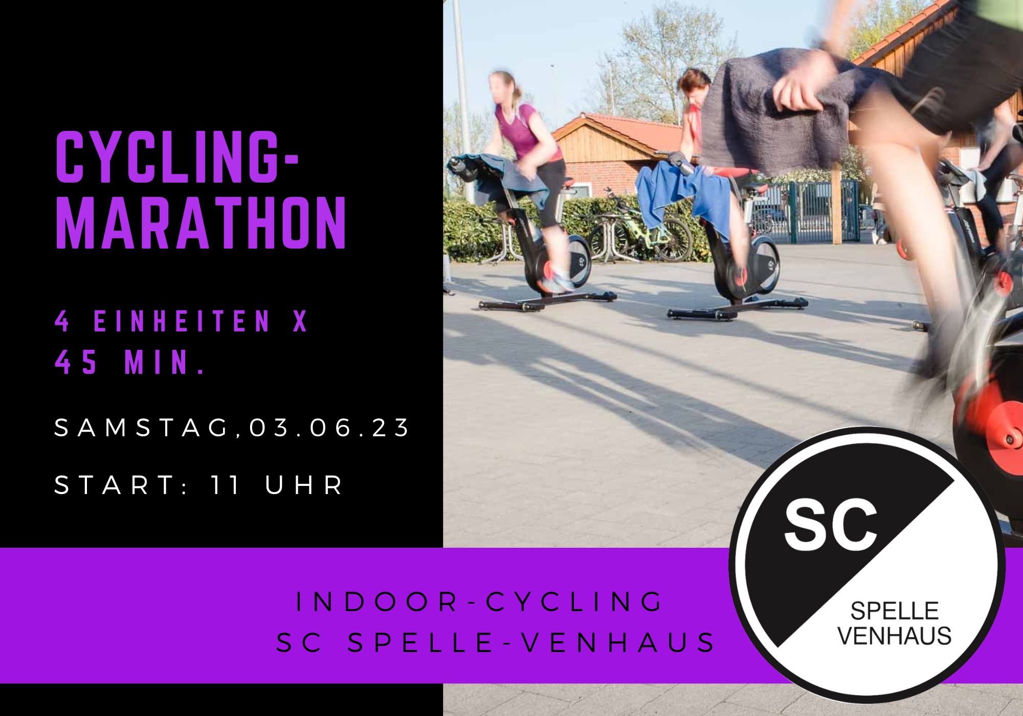 Cycling-Marathon am Samstag, 03.06.23!