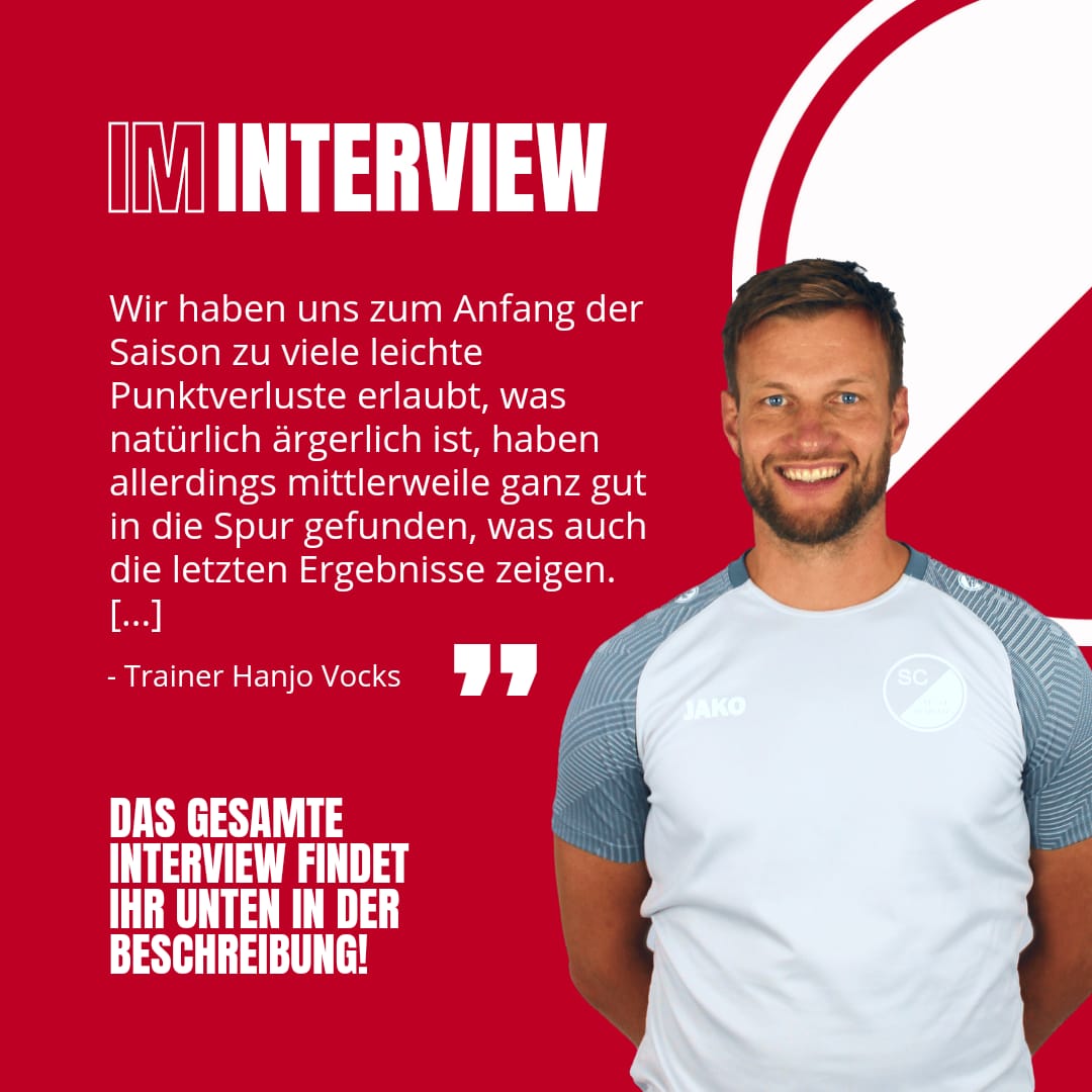 Spieltagsinterview mit Hanjo Vocks