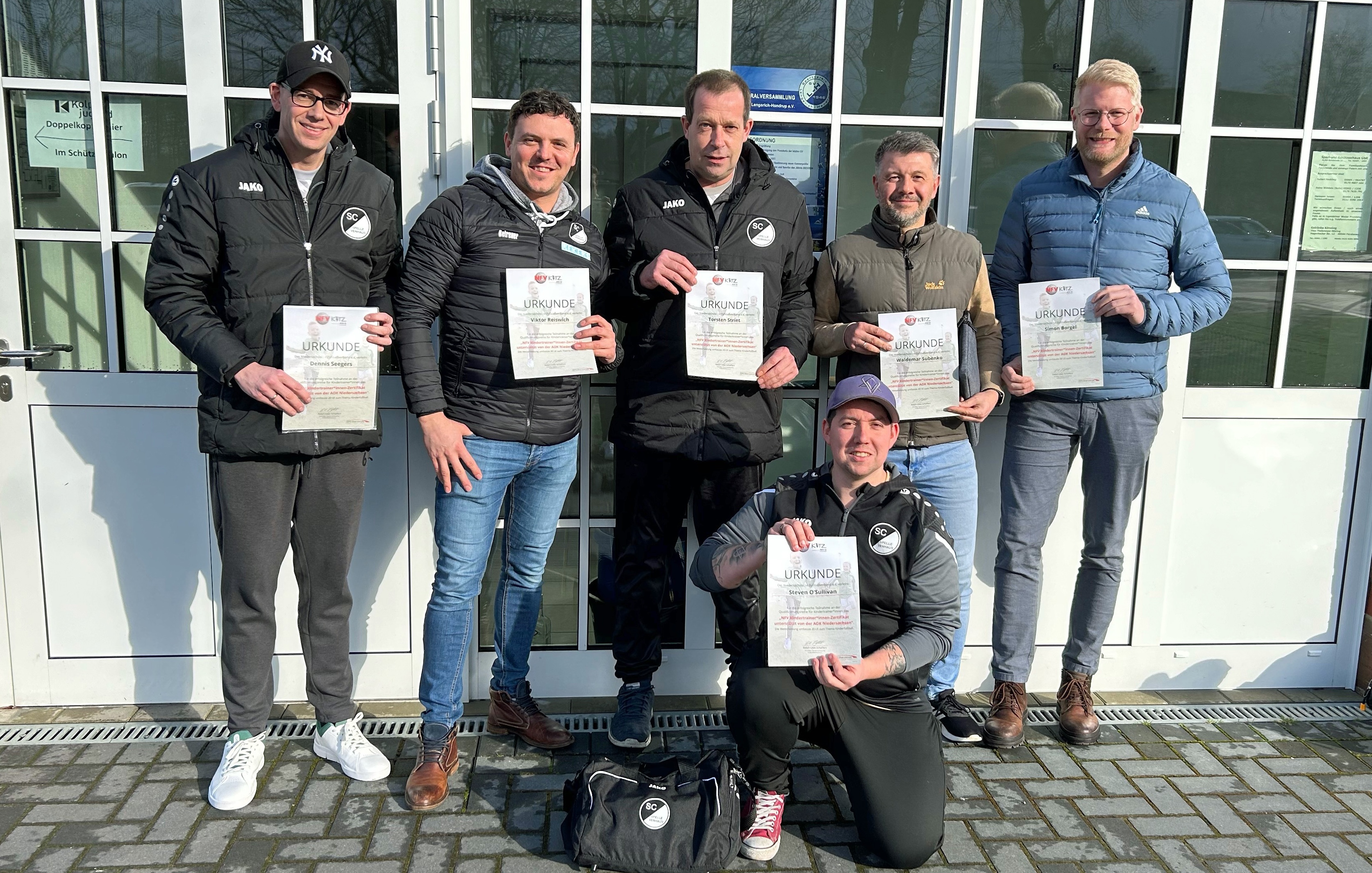 Sieben neue zertifizierte Kindertrainer beim SCSV