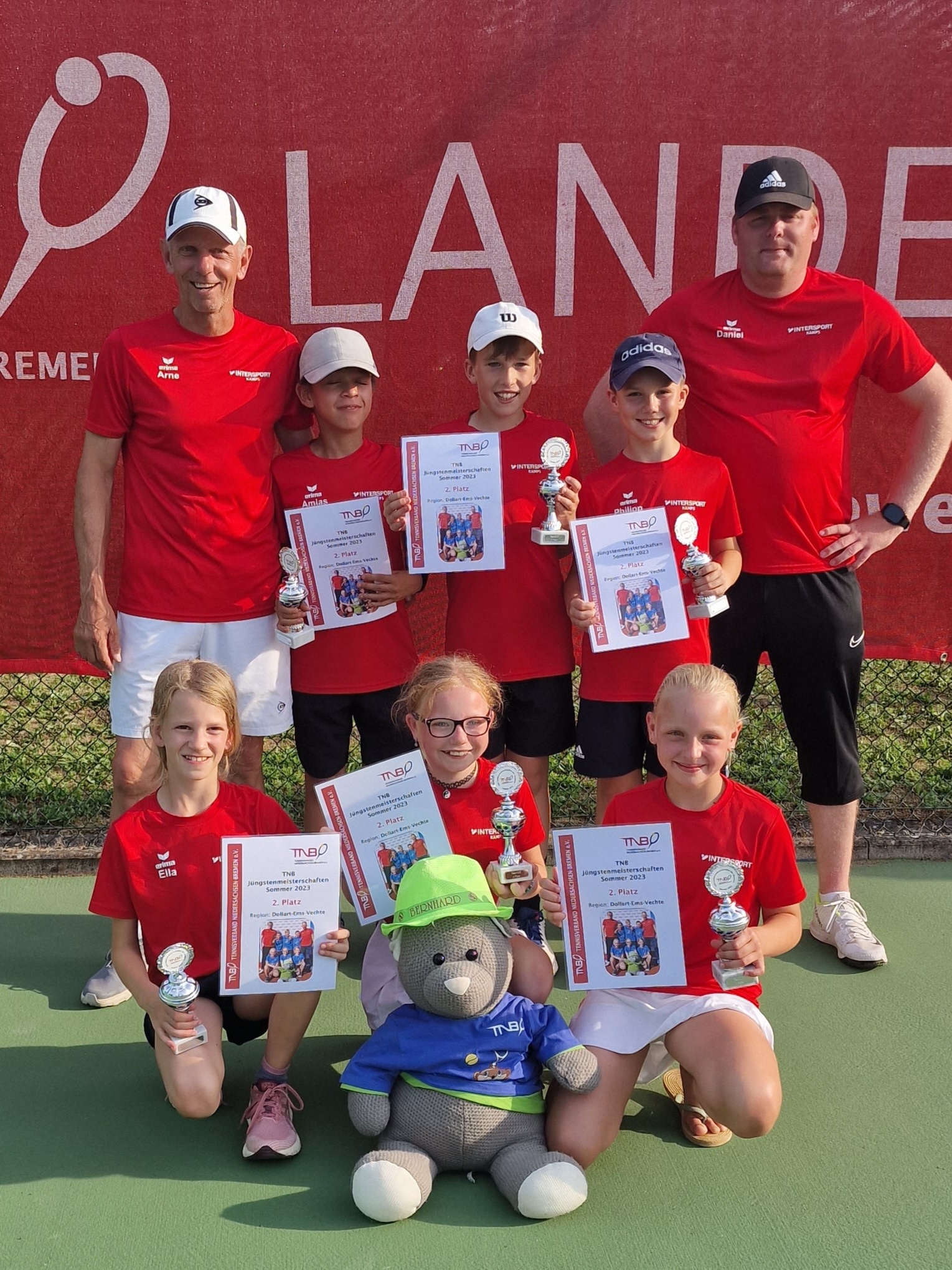 TNB - Landesmeisterschaften der Jüngsten im Tennis. SC Spelle-Venhaus als Vizemeister vertreten.