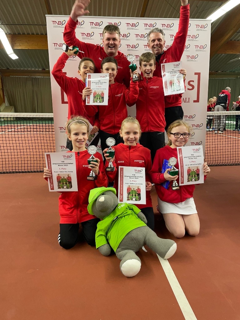 Dritter Platz für die Tennisregion bei den Landesmeisterschaften der Jüngsten in Isernhagen.