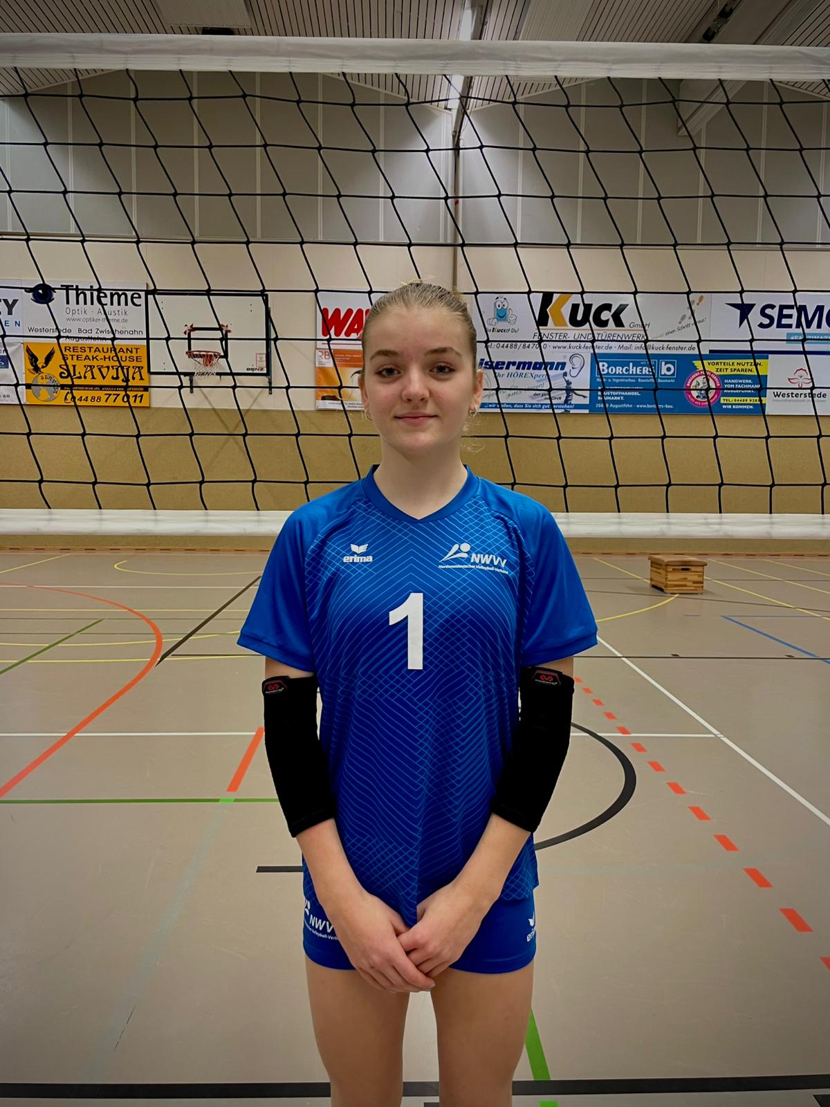 Pia Brandstrup sammelt Erfahrungen beim Kader