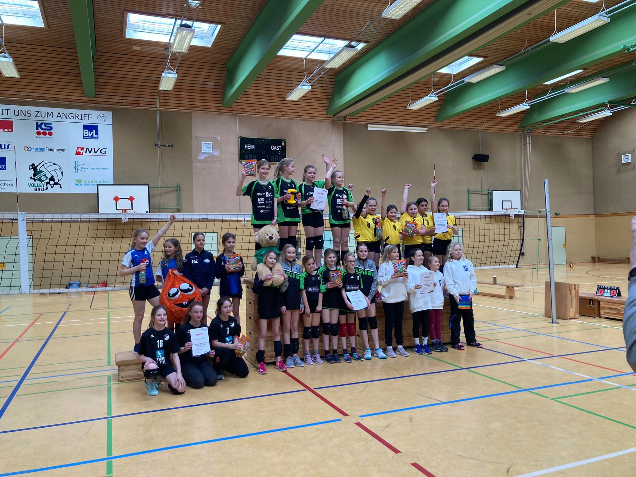 Jugendteams mit lehrreichem Spielwochenende